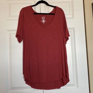 Maurices XXL Rust Colored V-neck Shirt